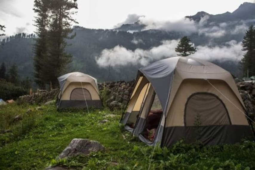 Manali Himalayan Mountaineer Camp Landscape Image